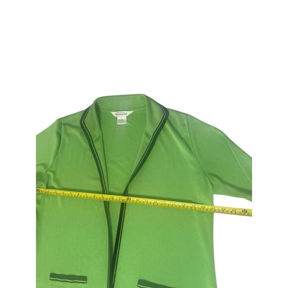 VTG Misook Lot of 3 Knit Green Blue Black Cardigan Jackets Career Travel Large - Picture 6 of 16